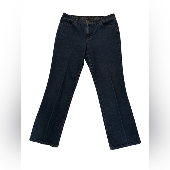 Style & Co Dark Wash Boot Cut Stretch Jeans Tummy Control Size 10S Curvy - Picture 1 of 10